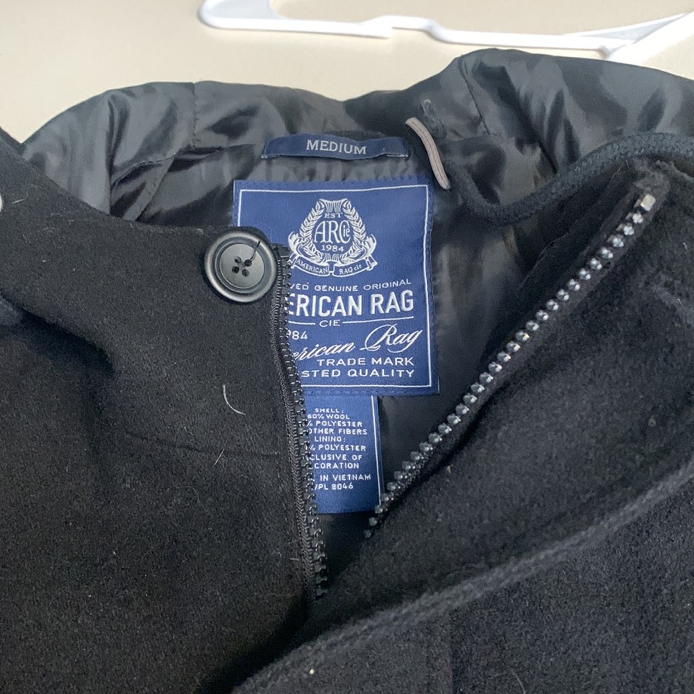American Rag Wool Blend Hooded Jacket - Picture 6 of 11